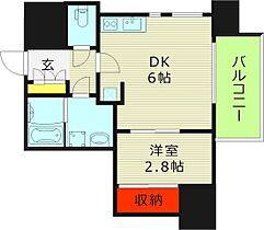 アプリーレ松屋町  ｜ 大阪府大阪市中央区松屋町住吉（賃貸マンション1DK・13階・27.70㎡） その2