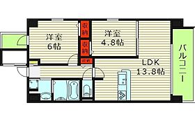 ラフィーネレジデンス  ｜ 大阪府大阪市都島区都島南通２丁目（賃貸マンション2LDK・9階・55.08㎡） その2