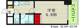 ワイズシャトー京橋  ｜ 大阪府大阪市都島区東野田町５丁目（賃貸マンション1K・6階・23.70㎡） その2