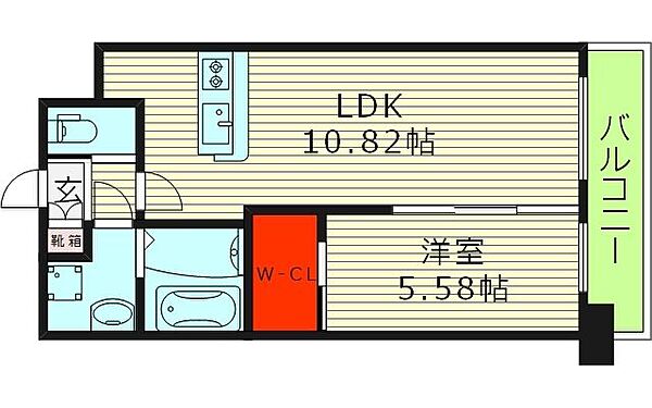 大阪府大阪市旭区赤川２丁目(賃貸マンション1LDK・9階・39.61㎡)の写真 その2