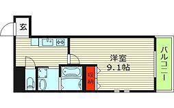 フジパレス今津中イースト 3階1Kの間取り