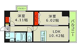 アーバンパーク新大阪 1SLDKの間取図画像