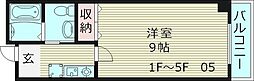 ピアメゾン 1Kの間取図画像