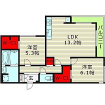 ウィズパーク　ノーサイド  ｜ 大阪府大阪市鶴見区今津南４丁目（賃貸アパート2LDK・1階・60.92㎡） その2