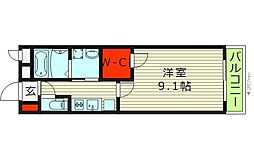 フジパレス鶴見3番館 1Kの間取図画像