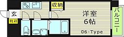 エスリード桜ノ宮レジデンス 1Kの間取図画像