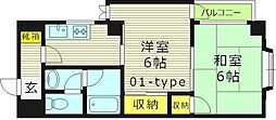ベルメゾン高倉 2DKの間取図画像