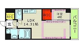LEGALAND猫 MIYAKOJIMA 1LDKの間取図画像
