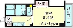 GRAND-ROUGE城東 1Kの間取図画像