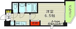エスリード京橋グランツ 1Kの間取図画像