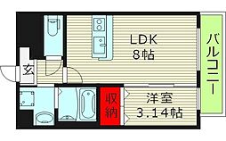 オルフェア新森公園 1LDKの間取図画像