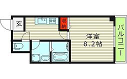 メゾンTKC 1Kの間取図画像