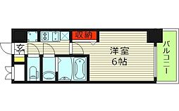 レオンコンフォート京橋イースト 1Kの間取図画像
