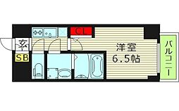 大阪市生野区巽西4丁目マンション 1Kの間取図画像