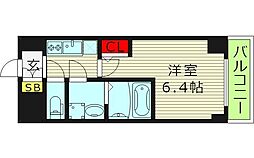 大阪市生野区巽西4丁目マンション 1Kの間取図画像