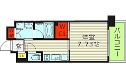 ネットフローラ東小橋 1Kの間取図画像