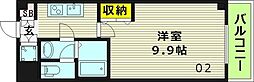 フォレストスクウェア 1Kの間取図画像