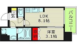 C.COLORIII 1LDKの間取図画像