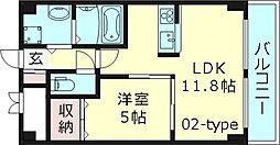 エクセルサス 1LDKの間取図画像