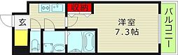 GROOVE今福鶴見 1Kの間取図画像