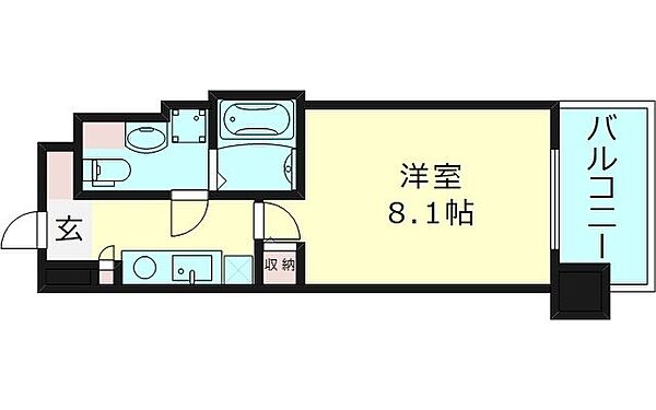 大阪府大阪市城東区鴫野西２丁目(賃貸マンション1K・11階・25.35㎡)の写真 その2