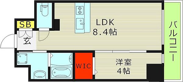 プレサンスOSAKA東中本エシデル ｜大阪府大阪市東成区東中本１丁目(賃貸マンション1LDK・15階・32.25㎡)の写真 その2