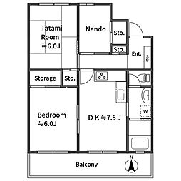 間取図画像 2SDK