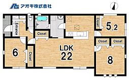 全2棟平屋 第1かすみがうら市下稲吉 1号棟