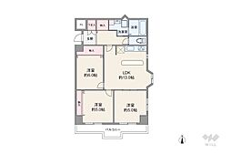 間取図画像 3LDK