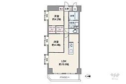 間取図画像 2LDK