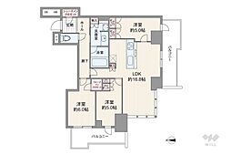 間取図画像 3LDK
