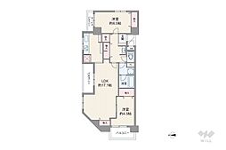 間取図画像 2LDK