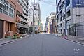 敷地北側の前面...