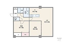 間取図画像 2LDK