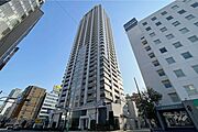 ブランズタワー南堀江の外観（南西側から）