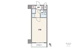 ニューライフ高麗橋 ワンルームの間取図画像