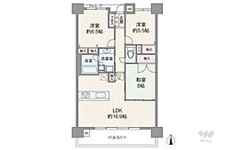 ディモア城東シティ 3LDKの間取図画像