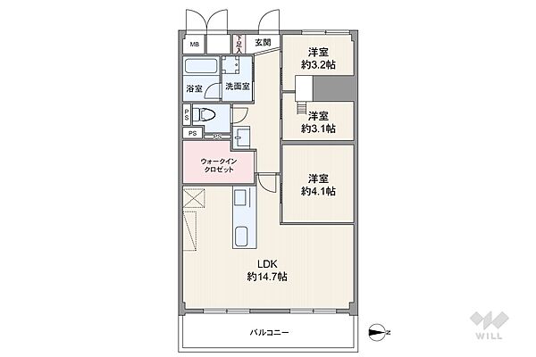 間取りを拡大表示
