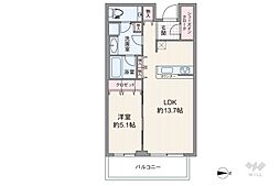 グランドメゾン新梅田タワーザクラブレジデンス 1LDKの間取図画像