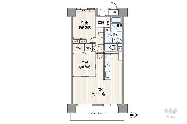 間取りを拡大表示