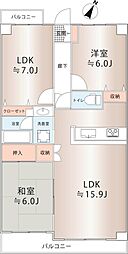 エステ・プラザ四街道 3LDKの間取図画像