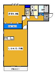 ボナペティ 1LDKの間取図画像