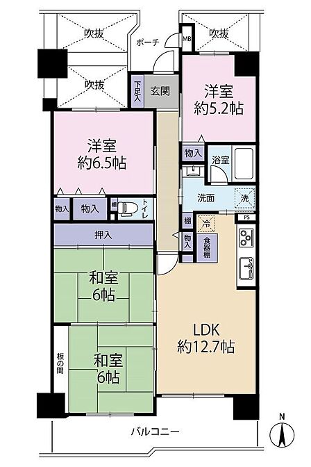 4LDK 間取り