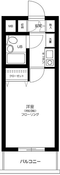 メゾンドール錦糸町ツイン ｜東京都墨田区江東橋1丁目(賃貸マンション1K・3階・18.39㎡)の写真 その2