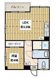 目黒酒販会館 1LDKの間取図画像