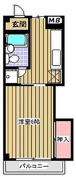 メゾングリーンライフ 302｜東京都八王子市南大沢２丁目(賃貸マンション1R・3階・21.60㎡)の写真 その2