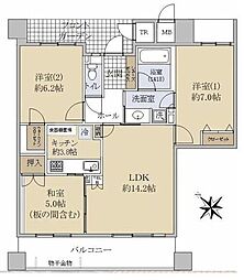 ワコーレ・明石アルベージュ 3LDKの間取図画像