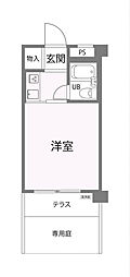 NEOダイキョー芦屋川 ワンルームの間取図画像