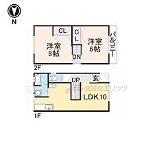 大阪府枚方市高野道１丁目（賃貸一戸建2LDK・2階・48.06㎡） その2