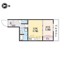 大阪府枚方市津田元町３丁目（賃貸アパート1LDK・2階・39.69㎡） その1